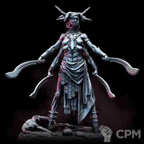 Описание картинки Lamashtu, Scion of the Blades от Naggaroth Night по цене 600руб | Свободный Рынок Миниатюр - СРМ