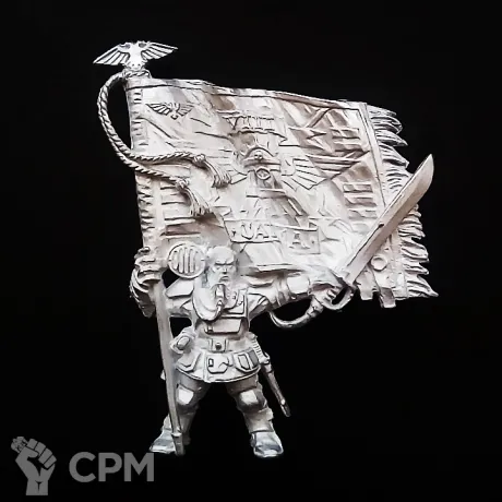 Описание картинки Warhammer 40000 Astra Militarium Sergeant Kell Metal от FULL METAL по цене 600руб | Свободный Рынок Миниатюр - СРМ