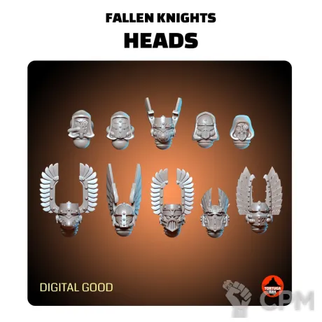 Описание картинки Dark Angels heads upgrad kit от Хижина Мопса по цене 250руб | Свободный Рынок Миниатюр - СРМ