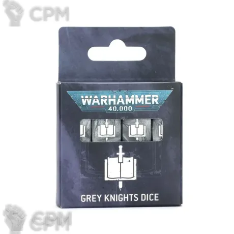 Описание картинки Кубы WARHAMMER 40000: GREY KNIGHTS DICE от Дауран по цене 3 100руб | Свободный Рынок Миниатюр - СРМ