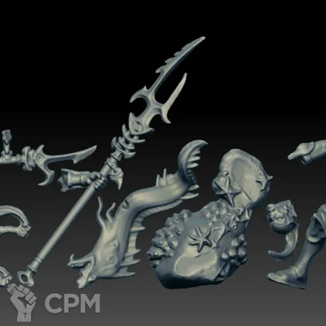 Описание картинки Akhelian Thrallmaster (Scan) от AxeL's Forge по цене 150руб | Свободный Рынок Миниатюр - СРМ