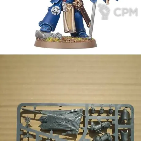 Описание картинки Ancient in Terminator Armour из распила Crux Terminatus от Black Legion Hall по цене 3 630руб | Свободный Рынок Миниатюр - СРМ