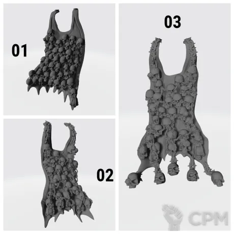 Описание картинки CSM Capes v1 Skull / Плащ из черепов от Стальные Небеса по цене 90руб | Свободный Рынок Миниатюр - СРМ