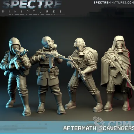 Описание картинки Aftermath Scavengers от Wardog Workshop по цене 800руб | Свободный Рынок Миниатюр - СРМ