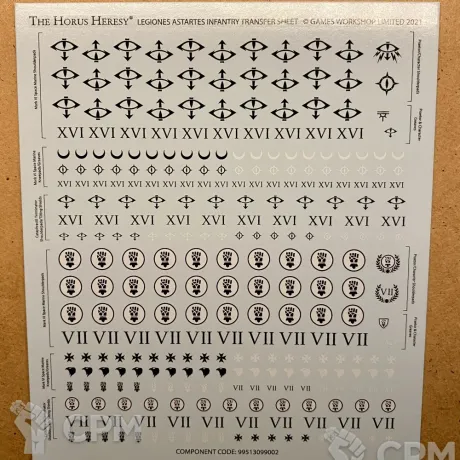 Описание картинки Legion Astartes Infantry Transfer Sheet от notr3d по цене 356руб | Свободный Рынок Миниатюр - СРМ