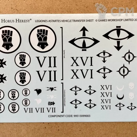 Описание картинки Legiones Astartes Vehicle Transfer Sheet от notr3d по цене 237руб | Свободный Рынок Миниатюр - СРМ