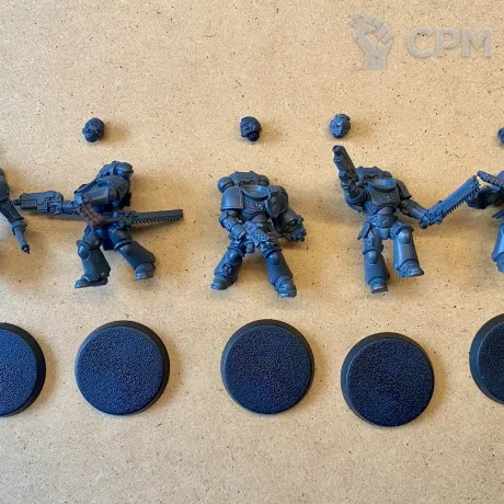 Описание картинки Assault Intercessor Squad от notr3d по цене 1 900руб | Свободный Рынок Миниатюр - СРМ