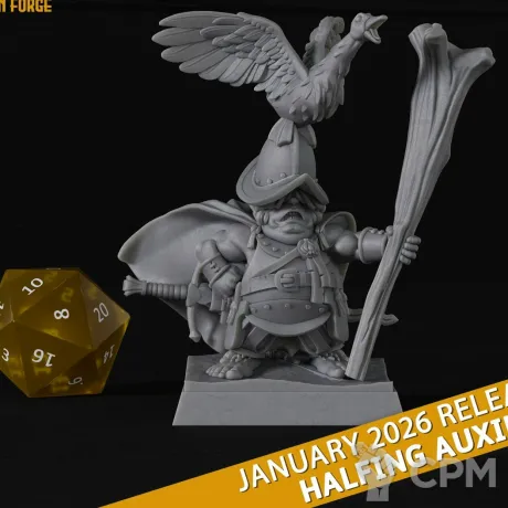 Описание картинки Halfling Captain от 3DPrintClub по цене 220руб | Свободный Рынок Миниатюр - СРМ