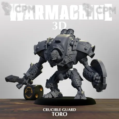 Описание картинки Crucuble guard - Toro от 3Д печать миниатюр по цене 1 123руб | Свободный Рынок Миниатюр - СРМ