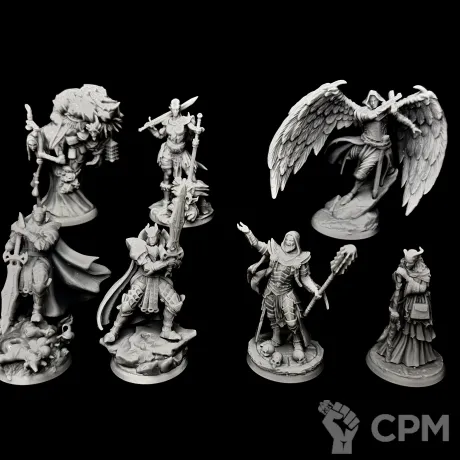 Описание картинки Набор FleshOfGods для DnD 32мм от R.E.print по цене 1 000руб | Свободный Рынок Миниатюр - СРМ
