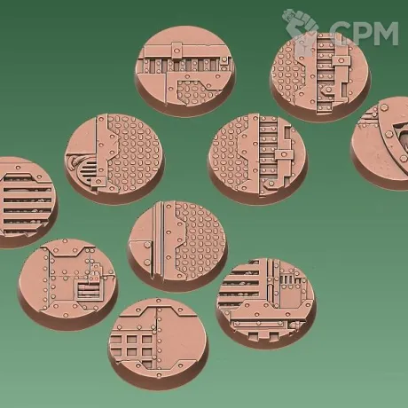 Описание картинки Industrial Лейер/Текстура для 25 мм подставки X10 от 3Д печать миниатюр по цене 433руб | Свободный Рынок Миниатюр - СРМ