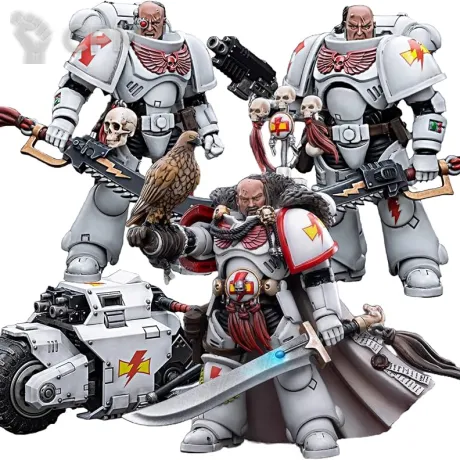 Описание картинки White scars Kor'sarro Khan / squad on bikes (скидка!) от ekovnatskiy по цене 16 000руб | Свободный Рынок Миниатюр - СРМ
