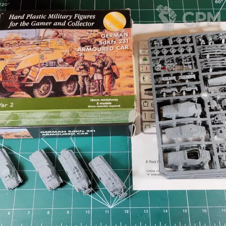 Описание картинки WW2V15031 German SdKfz 231 8 rad Armoured Car x10 от Vault Boy по цене 6 498руб | Свободный Рынок Миниатюр - СРМ