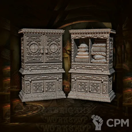 Описание картинки Шкафы для спальных принадлежностей от Gabrigame_Terrain по цене 670руб | Свободный Рынок Миниатюр - СРМ