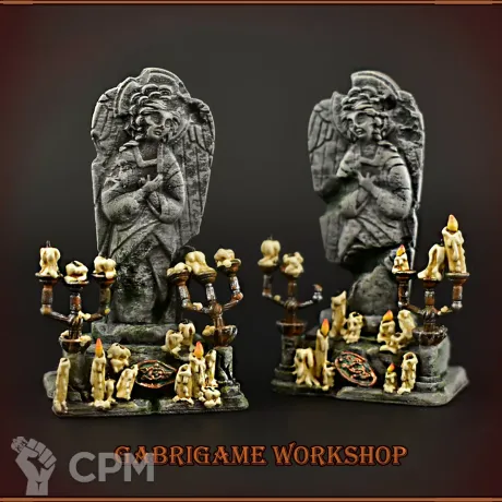 Описание картинки Статуи-алтари (парные) от Gabrigame_Terrain по цене 690руб | Свободный Рынок Миниатюр - СРМ