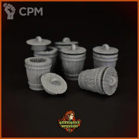 Описание картинки Бочки 3 от Gabrigame_Terrain по цене 350руб | Свободный Рынок Миниатюр - СРМ