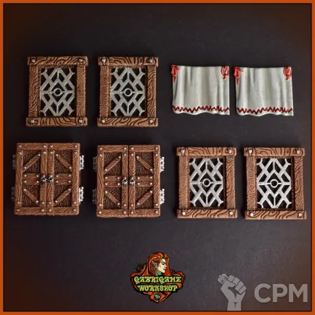 Описание картинки Окна (2шт.) от Gabrigame_Terrain по цене 450руб | Свободный Рынок Миниатюр - СРМ
