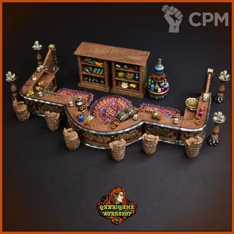 Описание картинки Большой набор для таверны от Gabrigame_Terrain по цене 2 370руб | Свободный Рынок Миниатюр - СРМ