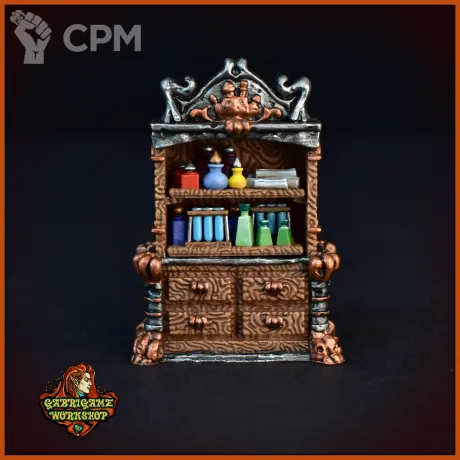 Описание картинки Сервант алхимический от Gabrigame_Terrain по цене 370руб | Свободный Рынок Миниатюр - СРМ