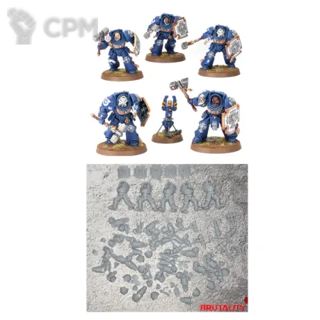 Описание картинки Terminator Assault Squad от Бруталити по цене 800руб | Свободный Рынок Миниатюр - СРМ