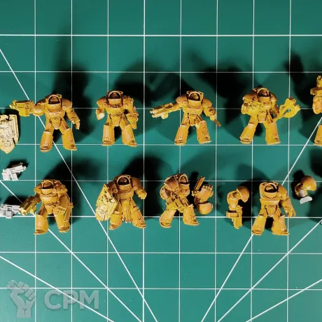 Описание картинки Legion Tartaros Terminator Squad (Imperial Fists) от Каджит по цене 2 498руб | Свободный Рынок Миниатюр - СРМ