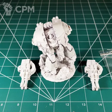 Описание картинки White Scars Legion Leviathan Pattern Siege Dreadnought от Каджит по цене 1 998руб | Свободный Рынок Миниатюр - СРМ