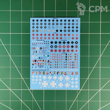 Описание картинки Black Templars Transfer Sheet (Декали) от Vault Boy по цене 1 298руб | Свободный Рынок Миниатюр - СРМ