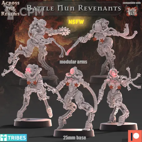 Описание картинки Battle Nun Revenants NSFW от Бруталити по цене 600руб | Свободный Рынок Миниатюр - СРМ