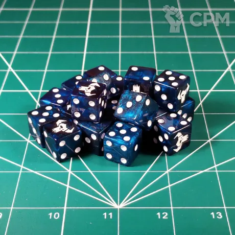Описание картинки Orks Dice 16mm x20 от Vault Boy по цене 2 998руб | Свободный Рынок Миниатюр - СРМ