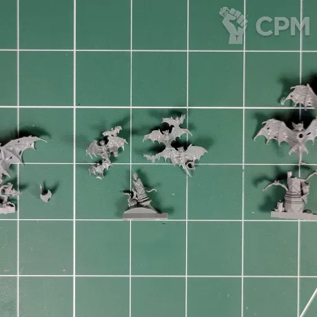 Описание картинки Cursed City Bat Swarms (Fell Bats) от Каджит по цене 1 498руб | Свободный Рынок Миниатюр - СРМ