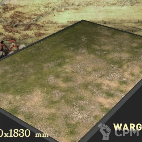 Описание картинки Игровое поле "Трава/песок" bm016 6'х4' от WargamePrint по цене 3 450руб | Свободный Рынок Миниатюр - СРМ