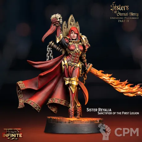 Описание картинки Sister Reyallia Sanctifier of the First Legion от Бруталити по цене 200руб | Свободный Рынок Миниатюр - СРМ