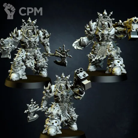 Описание картинки Chaos Terminator Squad - альт от Магазин Альфария по цене 200руб | Свободный Рынок Миниатюр - СРМ