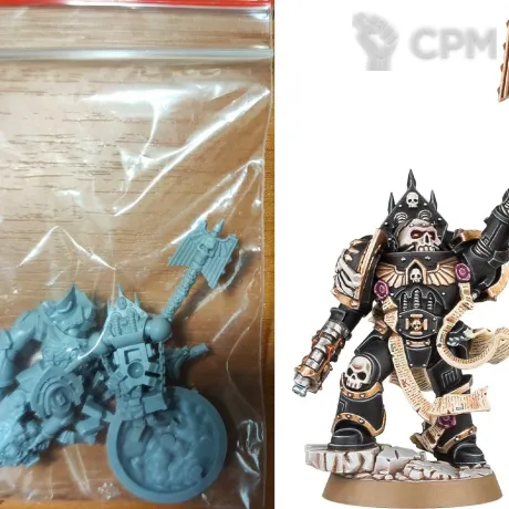 Описание картинки Space Marine Chaplain от Сергиев Илья по цене 300руб | Свободный Рынок Миниатюр - СРМ