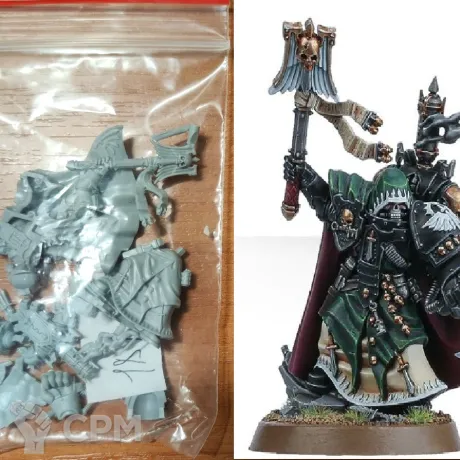 Описание картинки Dark Angels Interrogator Chaplain от Сергиев Илья по цене 350руб | Свободный Рынок Миниатюр - СРМ