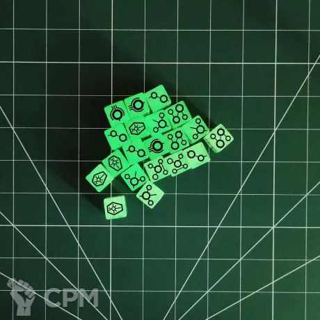 Описание картинки Custom Necrons Dice x20 от Vault Boy по цене 3 498руб | Свободный Рынок Миниатюр - СРМ