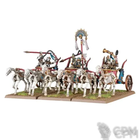 Описание картинки 3x Skeleton Chariots, оригинал на литниках от Black Legion Hall по цене 4 500руб | Свободный Рынок Миниатюр - СРМ