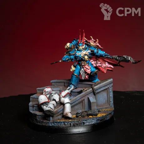 Описание картинки Jago Sevatarion, First Captain of the Night Lords в продвинутом уровне покрасе от LDBits по цене 7 000руб | Свободный Рынок Миниатюр - СРМ