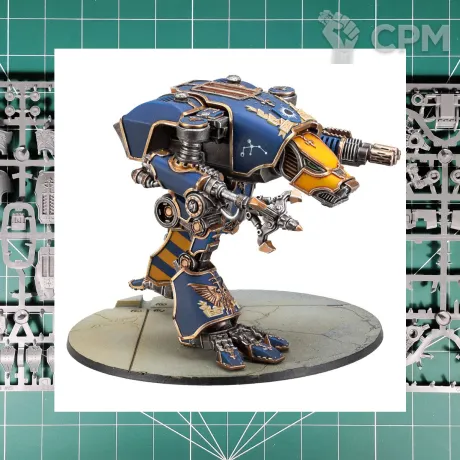 Описание картинки Warhound Titan with Ursus Claws and Melta Lances от Vault Boy по цене 4 798руб | Свободный Рынок Миниатюр - СРМ
