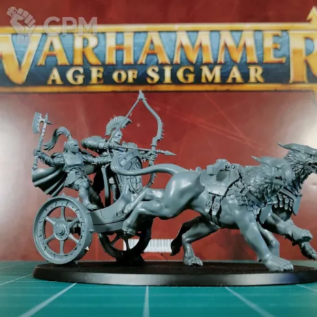 Описание картинки Stormcast Eternals Stormstrike Chariot II от Каджит по цене 3 498руб | Свободный Рынок Миниатюр - СРМ