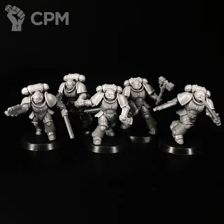 Описание картинки Assault intercessors Squad миниатюра по вселенной warhammer 40000 от KoofWorkshop по цене 300руб | Свободный Рынок Миниатюр - СРМ
