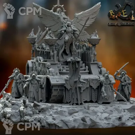 Описание картинки Procession Altar — Blessed Sisters от R.E.print по цене 5 000руб | Свободный Рынок Миниатюр - СРМ