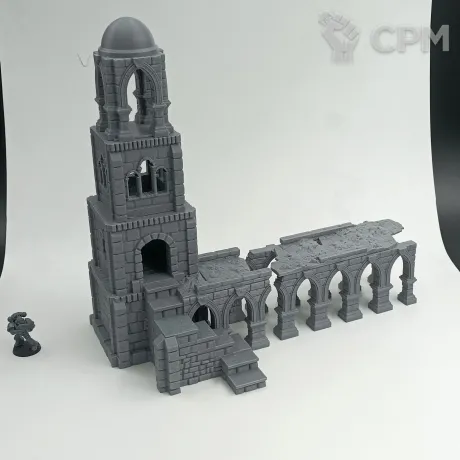 Описание картинки Каменная Фэнтези Башня от Terrain Print по цене 800руб | Свободный Рынок Миниатюр - СРМ
