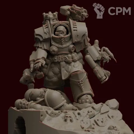 Описание картинки Horus Heresy Dark Angels Deathwing Cataphractii Terminator Apotecary [Alternative] от Tridax Forge по цене 100руб | Свободный Рынок Миниатюр - СРМ