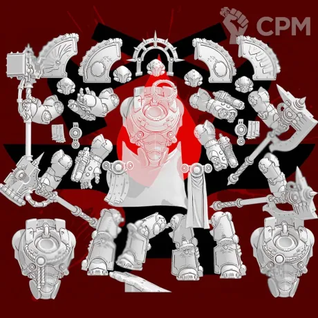 Описание картинки Saturnine Terminator Captain [Alternative] от Tridax Forge по цене 100руб | Свободный Рынок Миниатюр - СРМ