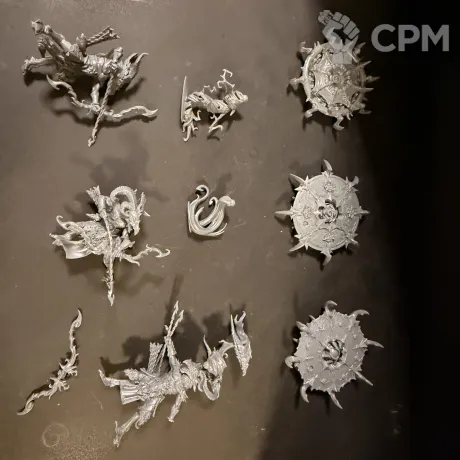 Описание картинки TZAANGOR ENLIGHTENED WITH FATECASTER GREATBOWS от PKohman по цене 3 000руб | Свободный Рынок Миниатюр - СРМ