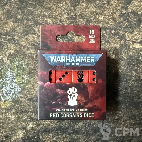 Описание картинки Red Corsairs dice set от Slobarev  по цене 4 000руб | Свободный Рынок Миниатюр - СРМ