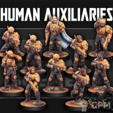 Описание картинки War Scenery - Human Auxiliaries от R.E.print по цене 600руб | Свободный Рынок Миниатюр - СРМ