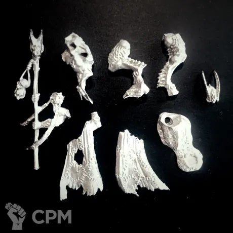 Описание картинки Warhammer the old world - Beastman shaman Metal от FULL METAL по цене 250руб | Свободный Рынок Миниатюр - СРМ