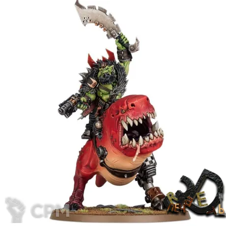 Описание картинки Beastboss on Squigosaur от R.E.print по цене 600руб | Свободный Рынок Миниатюр - СРМ